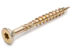 Саморез по дереву конструкционный потайной, TORX, желтый цинк 4*50